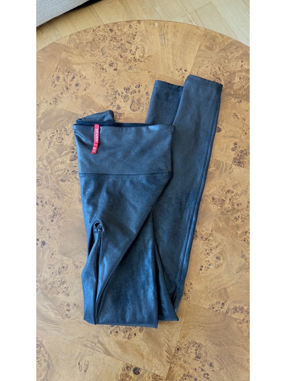 Spanx Faux Leather Leggings Black Size Medium